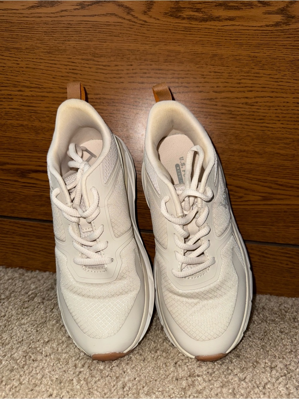 U.S. Polo Assn. Women's Cream Athletic Sneakers